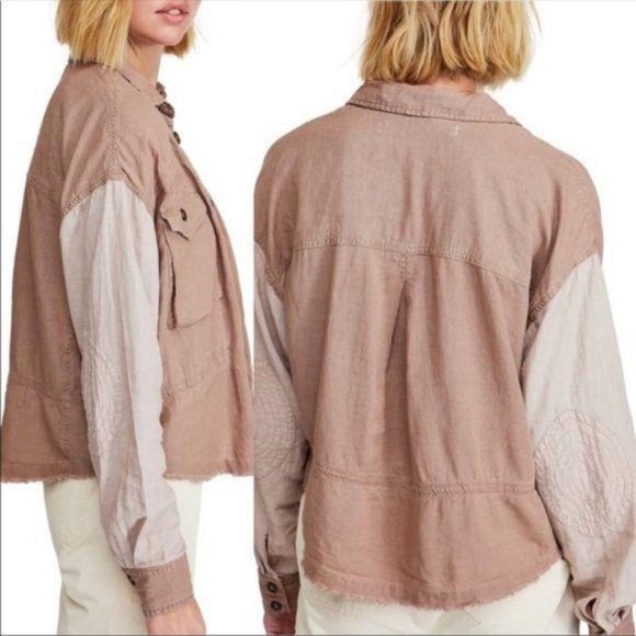 Free People Day Drifter Cargo Top in Pink Rose - Picture 3 of 14